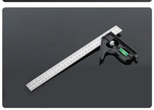 Load image into Gallery viewer, 300MM Carpenter Tools Combination Square Angle Ruler Stainless Steel Protractor
