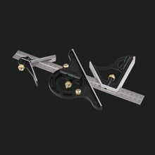 Load image into Gallery viewer, 300mm Adjustable Stainless Steel Combination Square Angle Ruler 45/90/180 Degree Multifunctional Woodworking Measuring Tool
